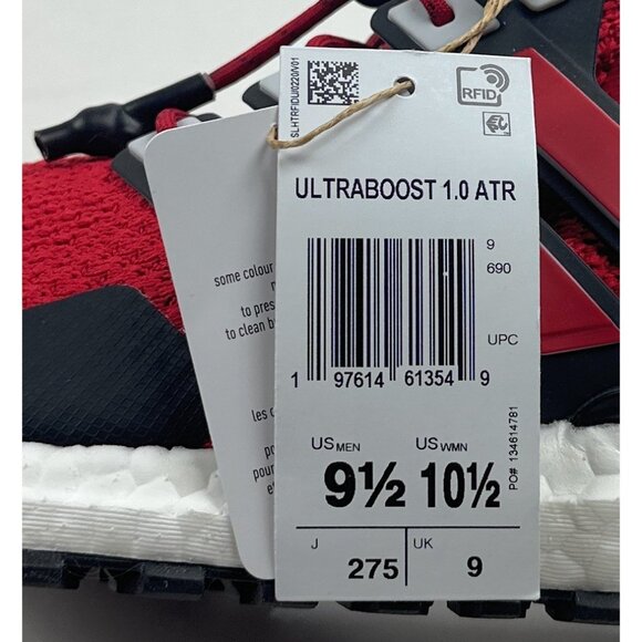Adidas Ultraboost 1.0 ATR Mens Size 9.5 Red Black Shoes Sneakers Running JS2975 - Picture 10 of 10